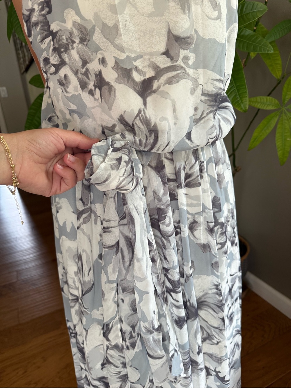 Chaps Women’s Sleeveless Floral Maxi Dress - Picture 3 of 8